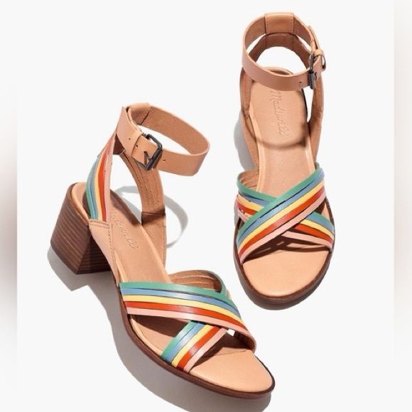 The Samira Sandal / 7 MEDIUM / SUNDRIED WHEAT MULTI / NWOT - Picture 1 of 6